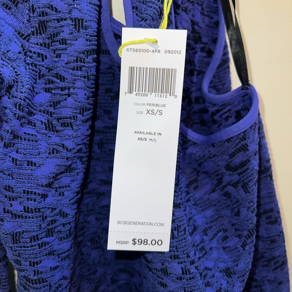 BCBGeneration Periblue One Sleeve Date Night Dress New Size XS/S - Picture 6 of 6